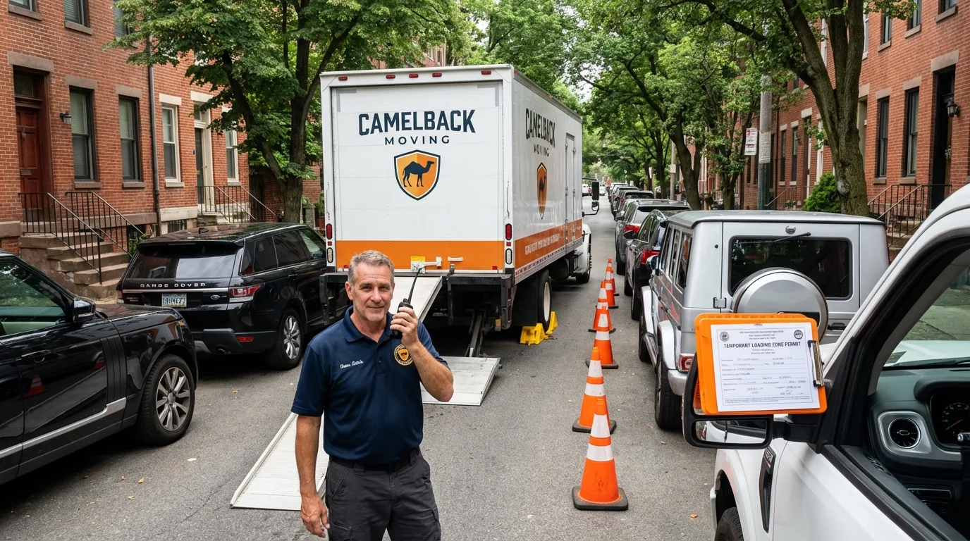City street loading permit setup in Wernersville, PA
